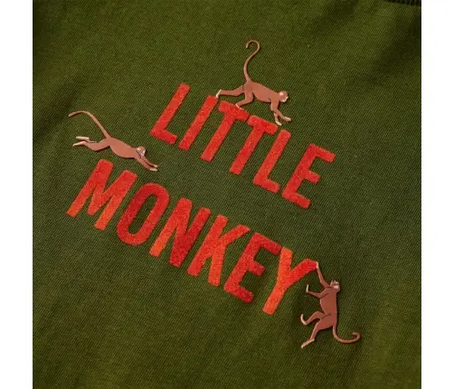 Vaikiški Marškinėliai Ilgomis Rankovėmis, Chaki Spalvos, 104 Dydžio