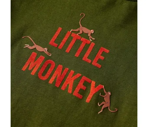 Vaikiški Marškinėliai Ilgomis Rankovėmis, Chaki Spalvos, 140 Dydžio