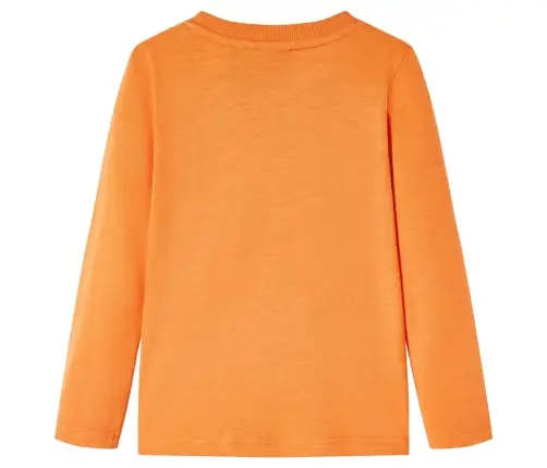 Vaikiški Marškinėliai Ilgomis Rankovėmis, Oranžiniai, 128 Dydžio
