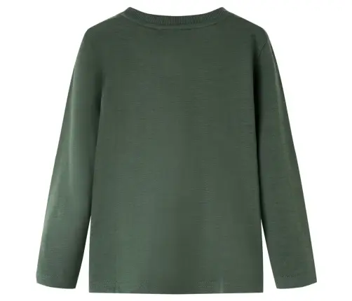 Bērnu Krekls Ar Garām Piedurknēm, Tumši Zaļš, 92