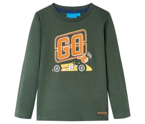 Pikkade Varrukatega Lastesärk, Tumeroheline, 128