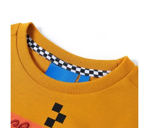 Bērnu Krekls Ar Garām Piedurknēm, Dzeltenbrūns, 116