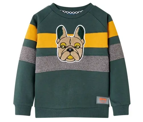 Vaikiškas Megztinis, Tamsiai Žalios Spalvos, 92 Dydžio