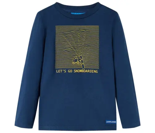 Pikkade Varrukatega Lastesärk, Tumesinine, 104