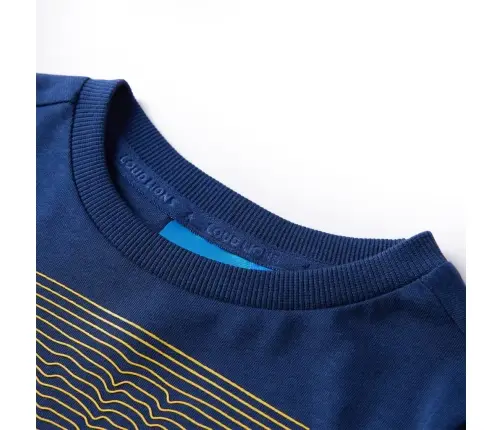 Vaikiški Marškinėliai Ilgomis Rankovėmis, Tamsiai Mėlyni, 116 Dydžio