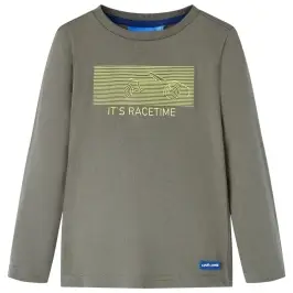 Pikkade Varrukatega Lastesärk, Khaki, 116