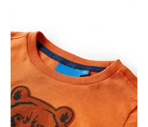 Bērnu Krekls Ar Garām Piedurknēm, Tumši Oranžs, 104
