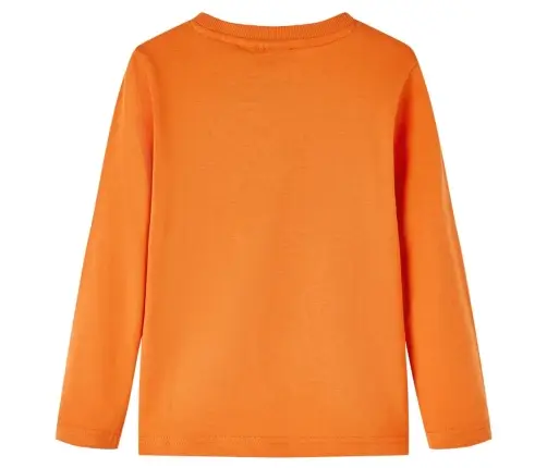 Vaikiški Marškinėliai Ilgomis Rankovėmis, Oranžiniai, 128 Dydžio