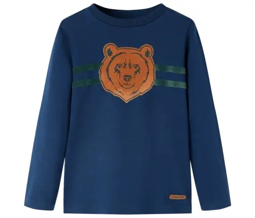 Bērnu Krekls Ar Garām Piedurknēm, Tumši Zils, 92