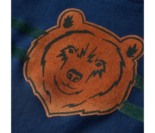 Bērnu Krekls Ar Garām Piedurknēm, Tumši Zils, 116