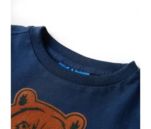 Vaikiški Marškinėliai Ilgomis Rankovėmis, Tamsiai Mėlyni, 128 Dydžio