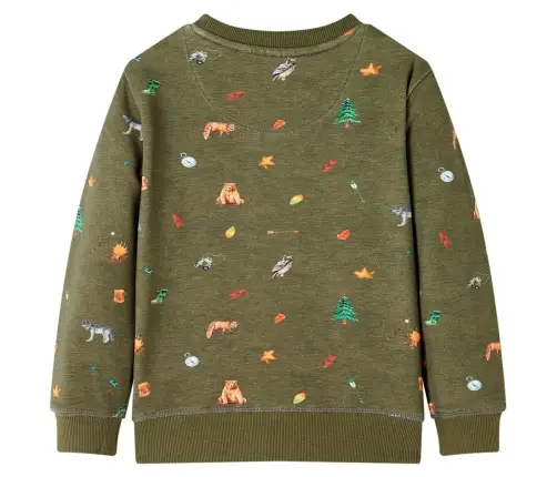 Vaikiškas Sportinis Megztinis, Chaki Spalvos, 140 Dydžio