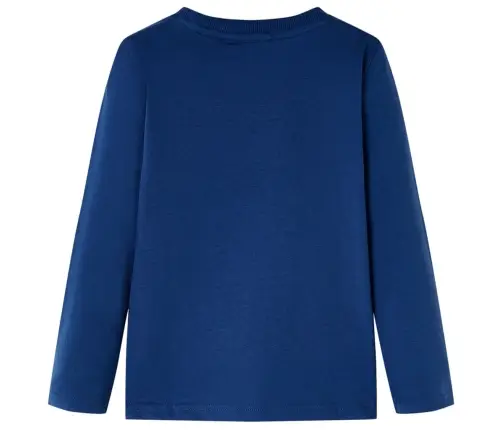 Bērnu Krekls Ar Garām Piedurknēm, Džinsa Zils, 116