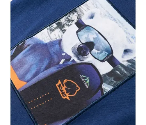 Bērnu Krekls Ar Garām Piedurknēm, Džinsa Zils, 116