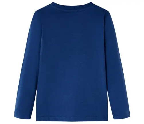Vaikiški Marškinėliai Ilgomis Rankovėmis, Džinso Mėlyni, 128 Dydžio