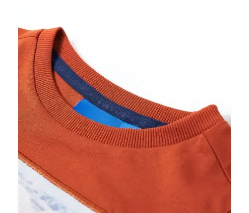 Vaikiški Marškinėliai Ilgomis Rankovėmis, Šviesūs Rūdžių, 104 Dydžio