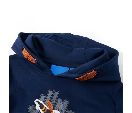 Bērnu Džemperis Ar Kapuci, Tumši Zils, 128