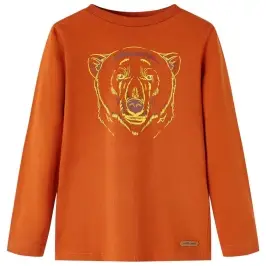 Pikkade Varrukatega Lastesärk, Roostevärv, 104