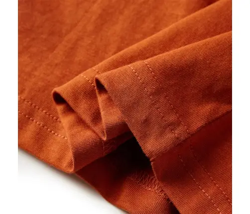 Vaikiški Marškinėliai Ilgomis Rankovėmis, Šviesūs Rūdžių, 116 Dydžio