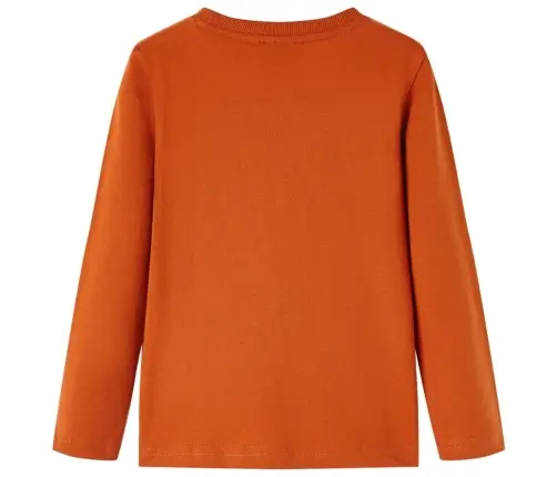 Bērnu Krekls Ar Garām Piedurknēm, Gaiši Oranžs, 128