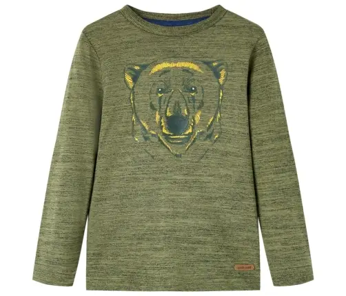 Bērnu Krekls Ar Garām Piedurknēm, Haki, 104