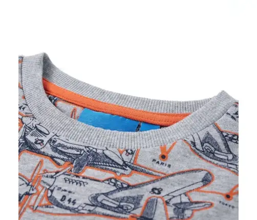 Vaikiškas Sportinis Megztinis, Pilkos Spalvos Mišinys, 116 Dydžio