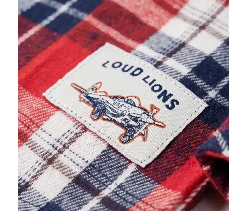 Bērnu Krekls, Rūtains, Sarkans, Tumši Zils, 92