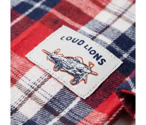 Bērnu Krekls, Rūtains, Sarkans, Tumši Zils, 116