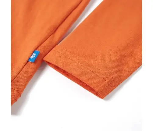 Pikkade Varrukatega Lastesärk, Tumeoranž, 104