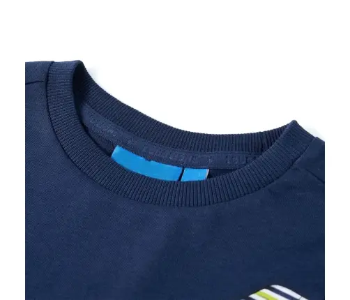 Vaikiški Marškinėliai Ilgomis Rankovėmis, Tamsiai Mėlyni