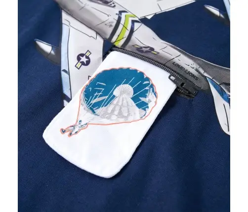 Vaikiški Marškinėliai Ilgomis Rankovėmis, Tamsiai Mėlyni