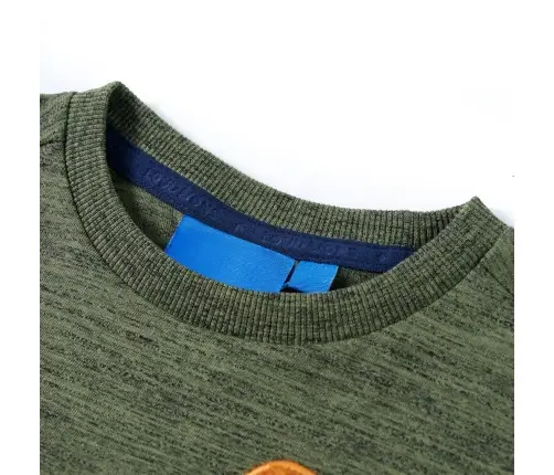 Vaikiški Marškinėliai Ilgomis Rankovėmis, Chaki Mišinys, 104 Dydžio