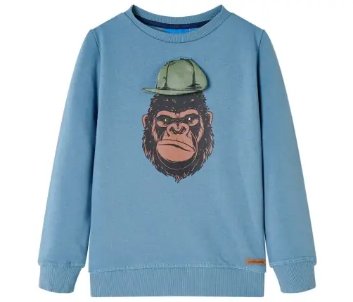 Vaikiškas Sportinis Megztinis, Mėlynos Spalvos, 116 Dydžio