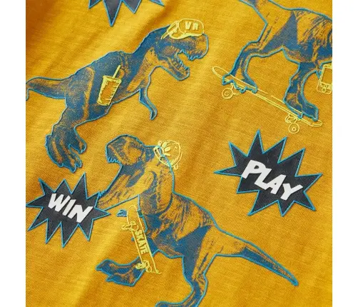 Bērnu Krekls Ar Garām Piedurknēm, Dzeltenbrūns, 104