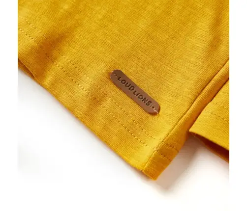 Bērnu Krekls Ar Garām Piedurknēm, Dzeltenbrūns, 104