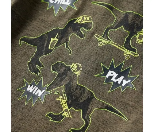 Pikkade Varrukatega Lastesärk, Tume Khaki, 104