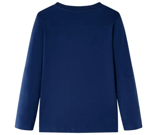 Vaikiški Marškinėliai Ilgomis Rankovėmis, Tamsiai Mėlyni, 128 Dydžio
