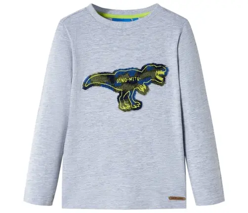 Bērnu Krekls Ar Garām Piedurknēm, Pelēks, 92