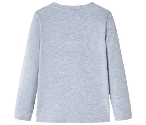 Vaikiški Marškinėliai Ilgomis Rankovėmis, Pilkos Mišinys, 128 Dydžio