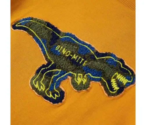 Bērnu Krekls Ar Garām Piedurknēm, Dzeltenbrūns, 92