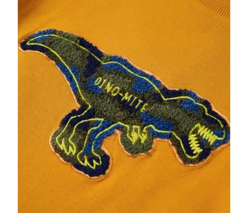 Bērnu Krekls Ar Garām Piedurknēm, Dzeltenbrūns, 116