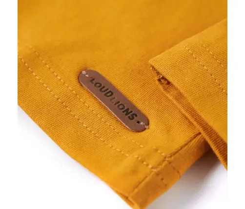 Bērnu Krekls Ar Garām Piedurknēm, Dzeltenbrūns, 116