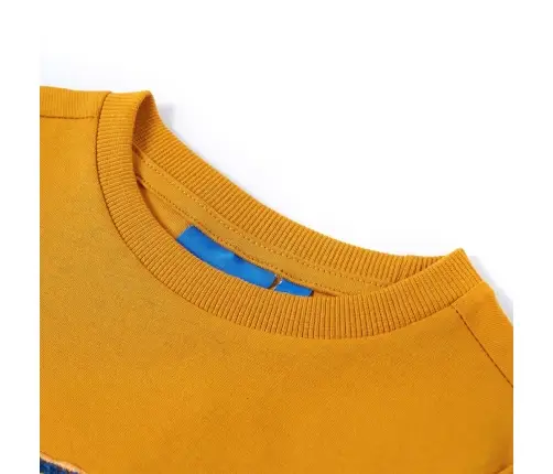 Bērnu Krekls Ar Garām Piedurknēm, Dzeltenbrūns, 128