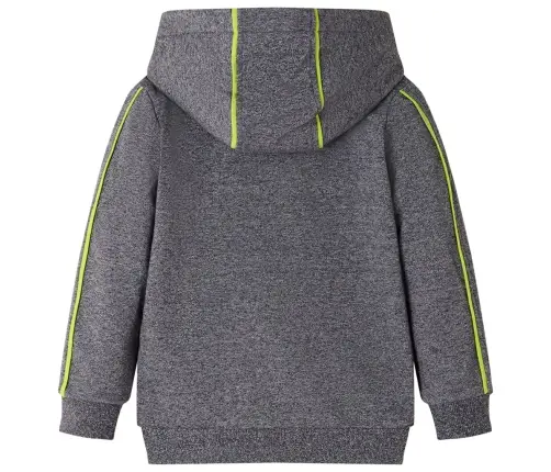 Bērnu Jaka Ar Kapuci Un Rāvējslēdzēju, Nevienmērīgi Pelēka, 104