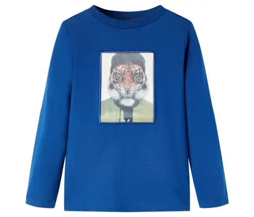 Bērnu Krekls Ar Garām Piedurknēm, Tumši Zils, 92