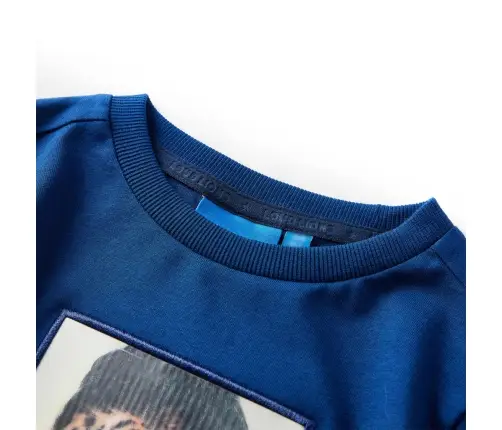 Bērnu Krekls Ar Garām Piedurknēm, Tumši Zils, 92