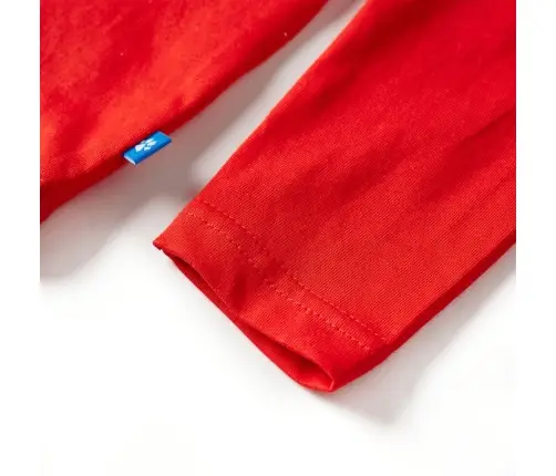 Pikkade Varrukatega Lastesärk, Punane, 104