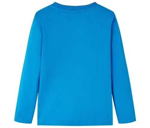 Vaikiški Marškinėliai Ilgomis Rankovėmis, Kobalto Mėlyni, 116 Dydžio
