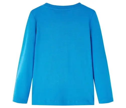 Vaikiški Marškinėliai Ilgomis Rankovėmis, Kobalto Mėlyni, 104 Dydžio