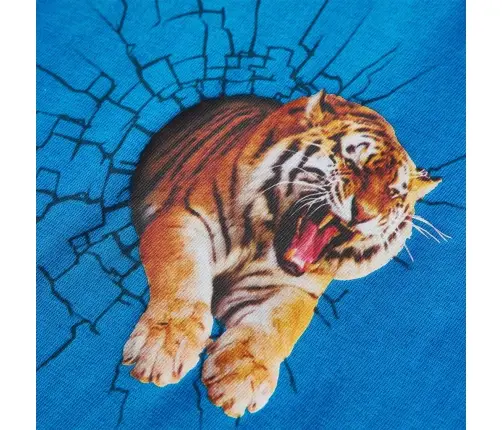 Vaikiški Marškinėliai Ilgomis Rankovėmis, Kobalto Mėlyni, 104 Dydžio